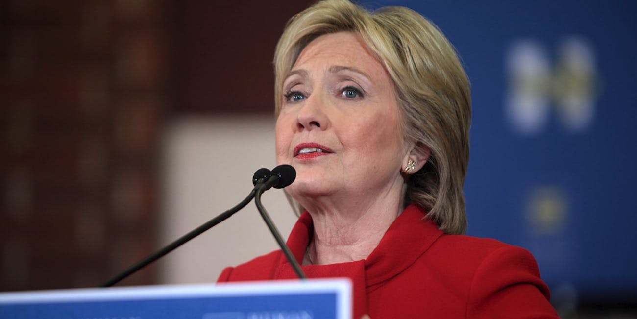 Hillary Clinton during her 2016 presidential campaign