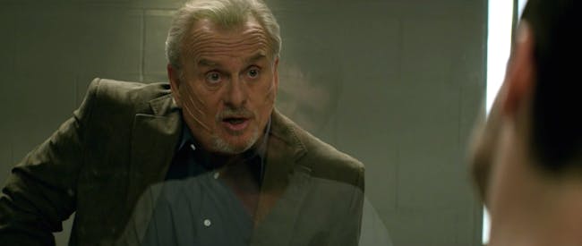 Detective Skarsgaard (Robert Craighead) finally gave up on his grudge after all those years.