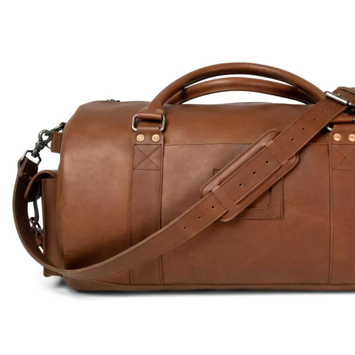 Denver Leather Travel Duffel Bag