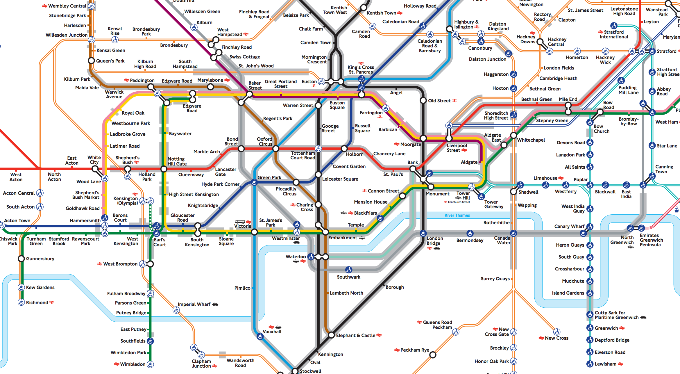 the tube map