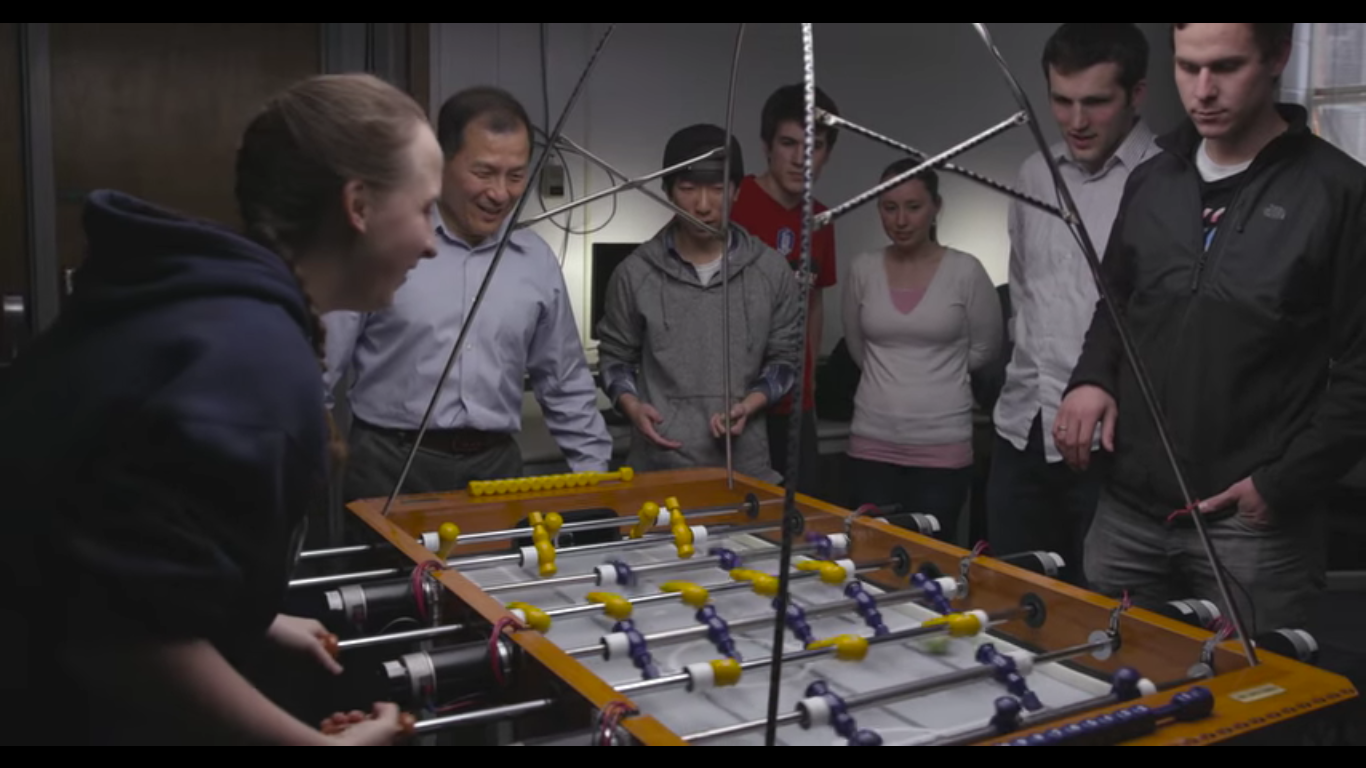 Watch BYU Students Lose to Their Own Foosball-Playing A.I. Robot