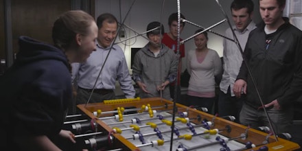 Watch BYU Students Lose to Their Own Foosball-Playing A.I. Robot