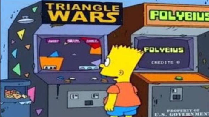 "Polybius" the video game creepypasta.