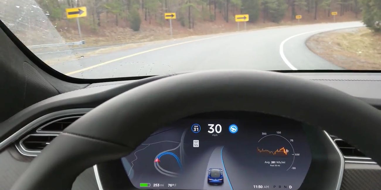 Watch Tesla Autopilot Tackle This Curve Of Death In