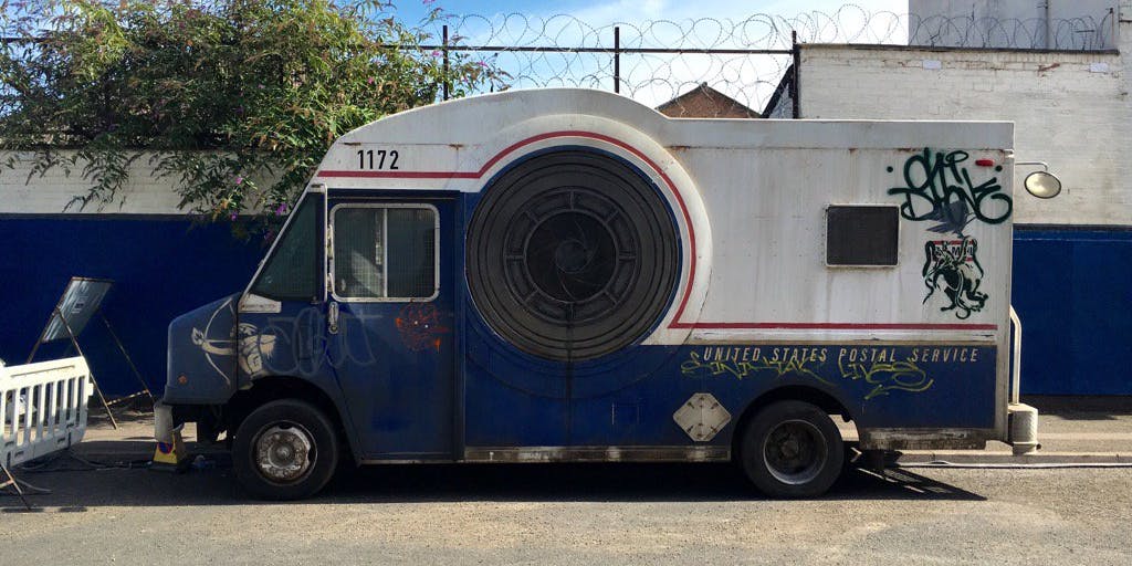  Ready Player One Drone Spitting Postal Trucks Might Be 
