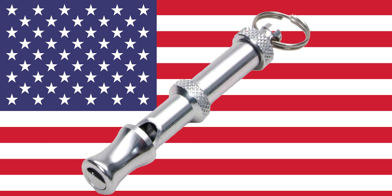 A dog whistle