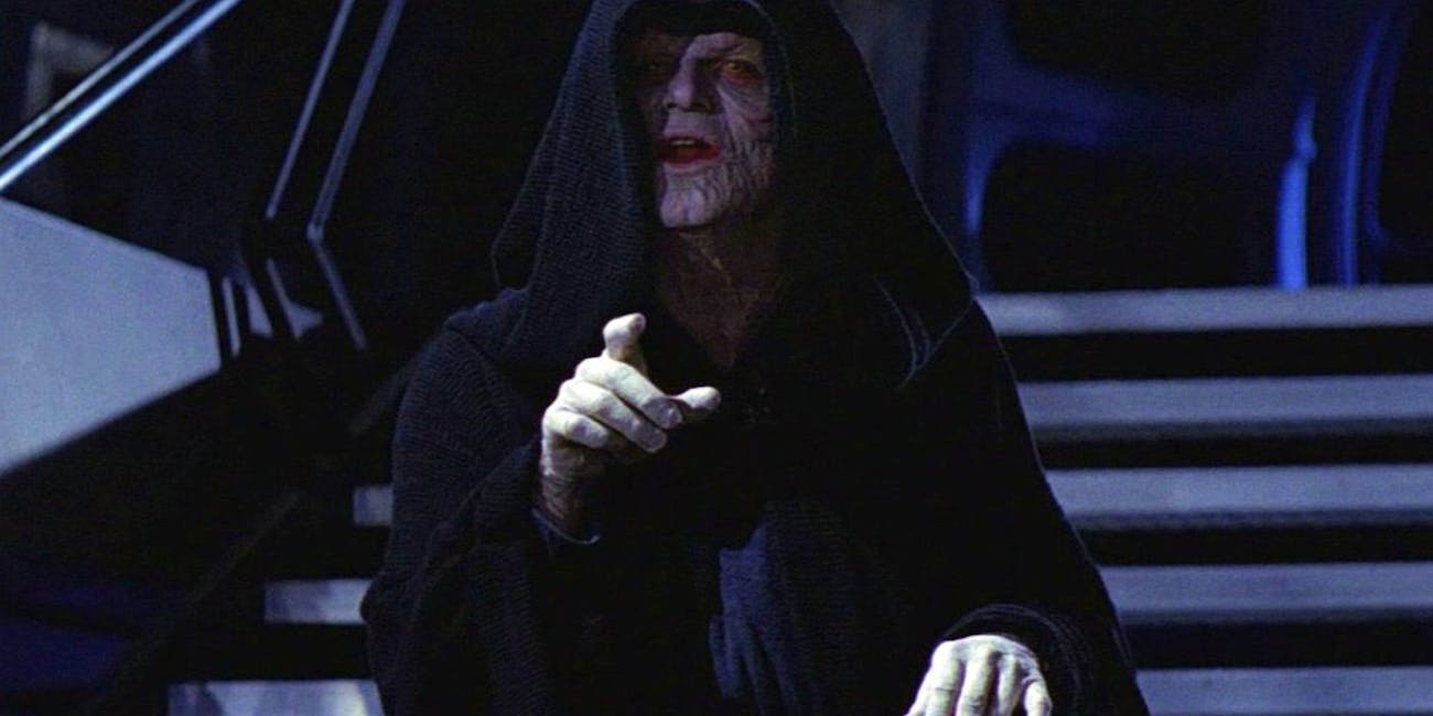 Emperor Palpatine in 'Return of the Jedi'