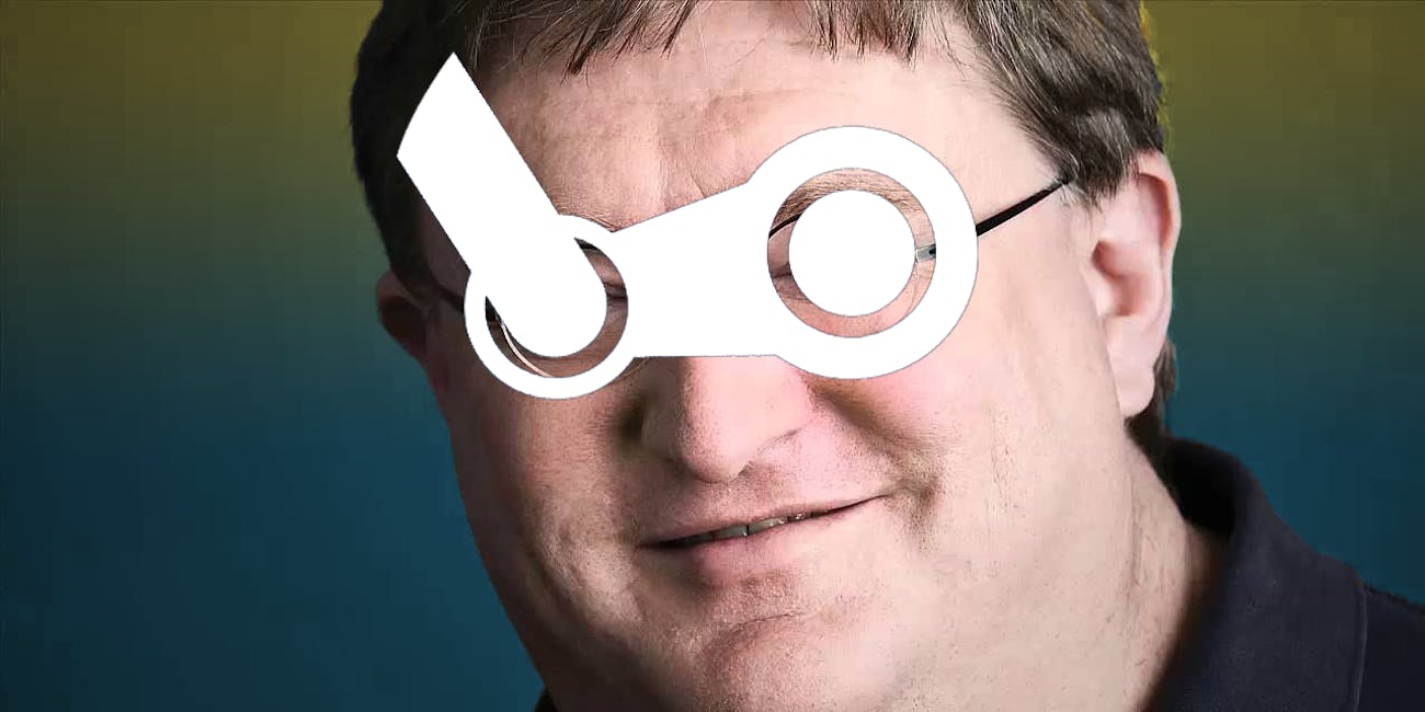 Gabe Newell Steam photoshop