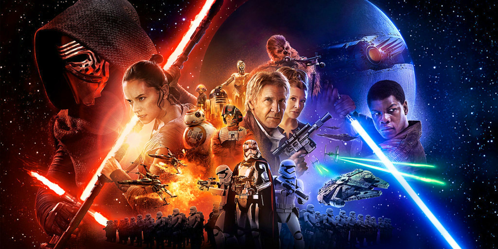 Force Awakens China Poster / Chinese 'Star Wars: The Force Awakens' Poster Accused of ... / Póster chino de the force awakens acusado de racismo.