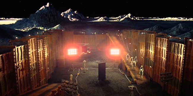 In Stanley Kubrick's epic sci-fi 2001, a black monolith was detected buried under the surface of the moon