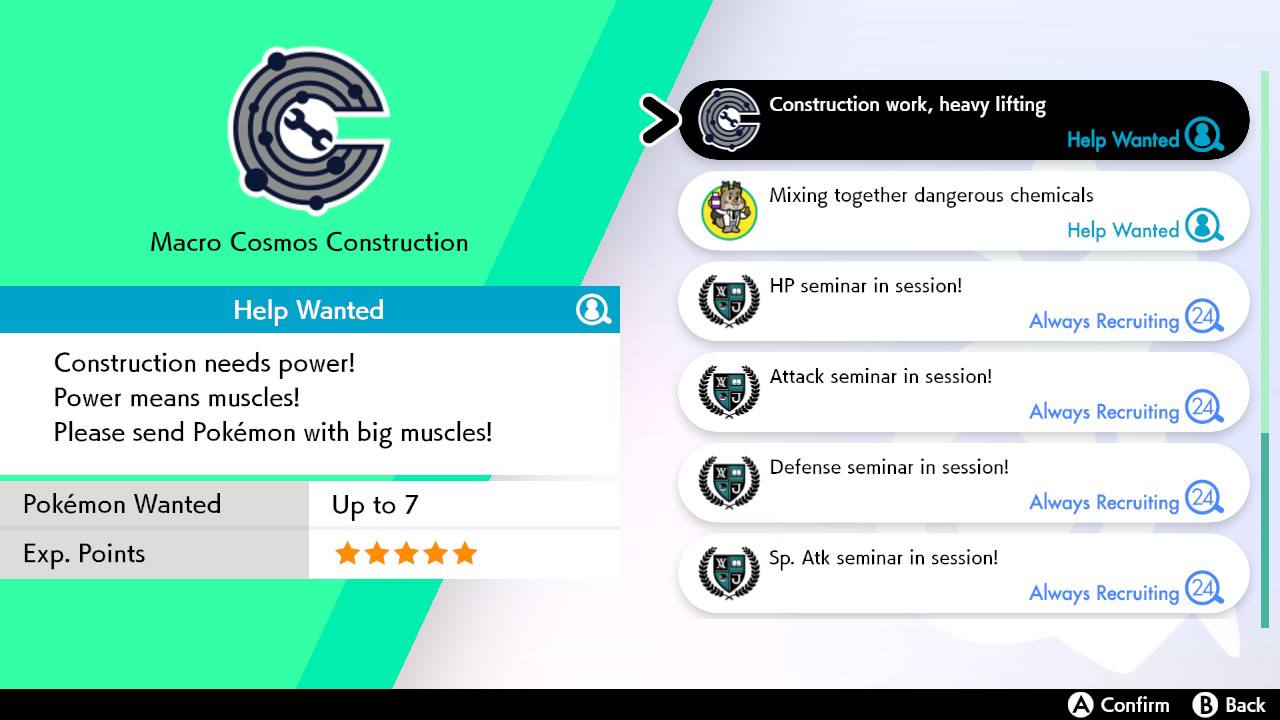 Pokémon Sword And Shield Poké Jobs Guide Timecard Earning