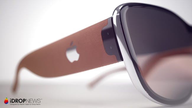 A close-up of Apple Glass.