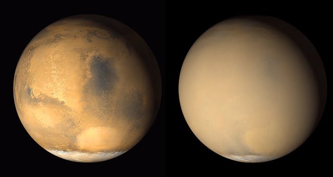 mars dust storm