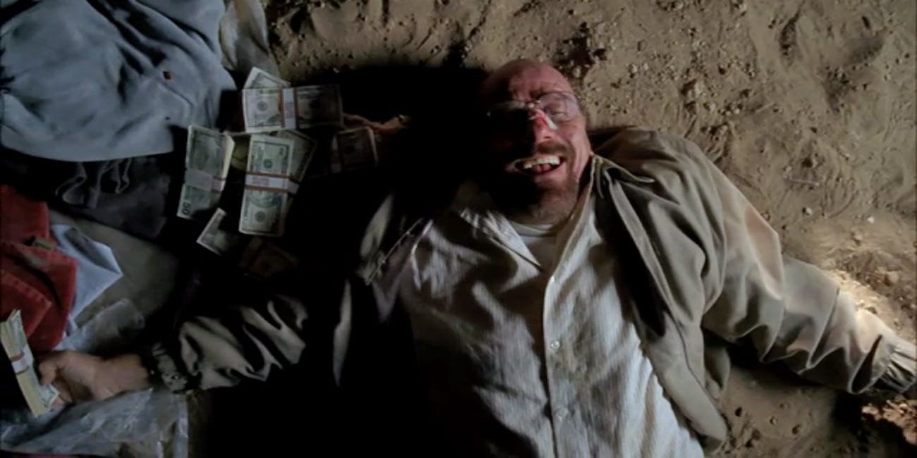 All Of Breaking Bad Boils Down To The Final Shot Of Crawl Space - all of breaking bad boils down to the final shot of crawl space money shot
