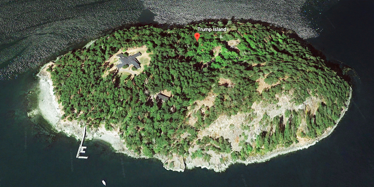 Trump Island In Washington There Are Two And One S For