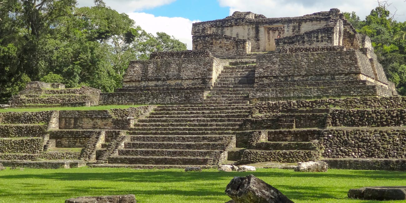 ancient Maya archaeological site named Caracol located in Belize in Central America