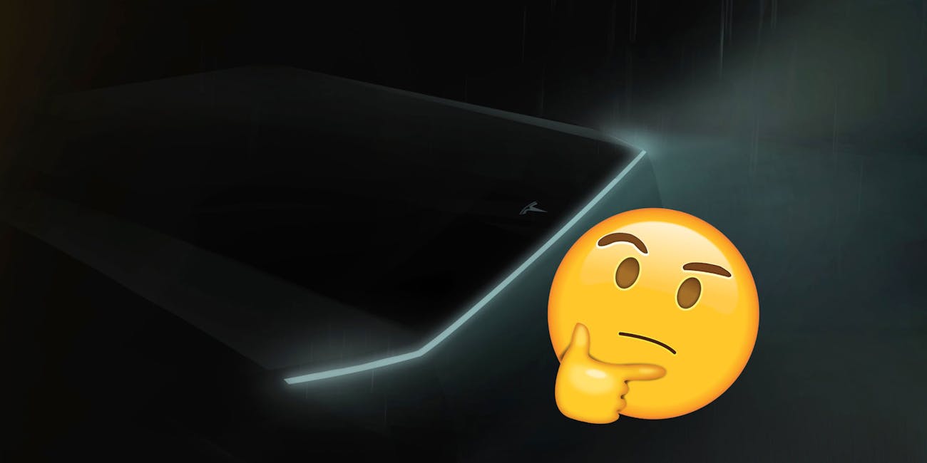 tesla pick up truck elon musk teaser wtf