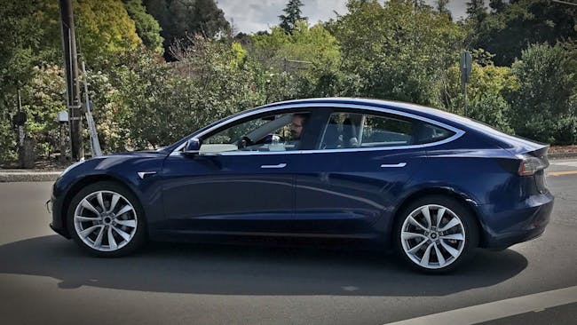 The Model 3 taking a turn.