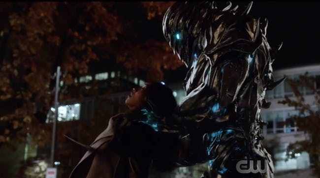 Somebody that looked like Iris definitely got stabbed.