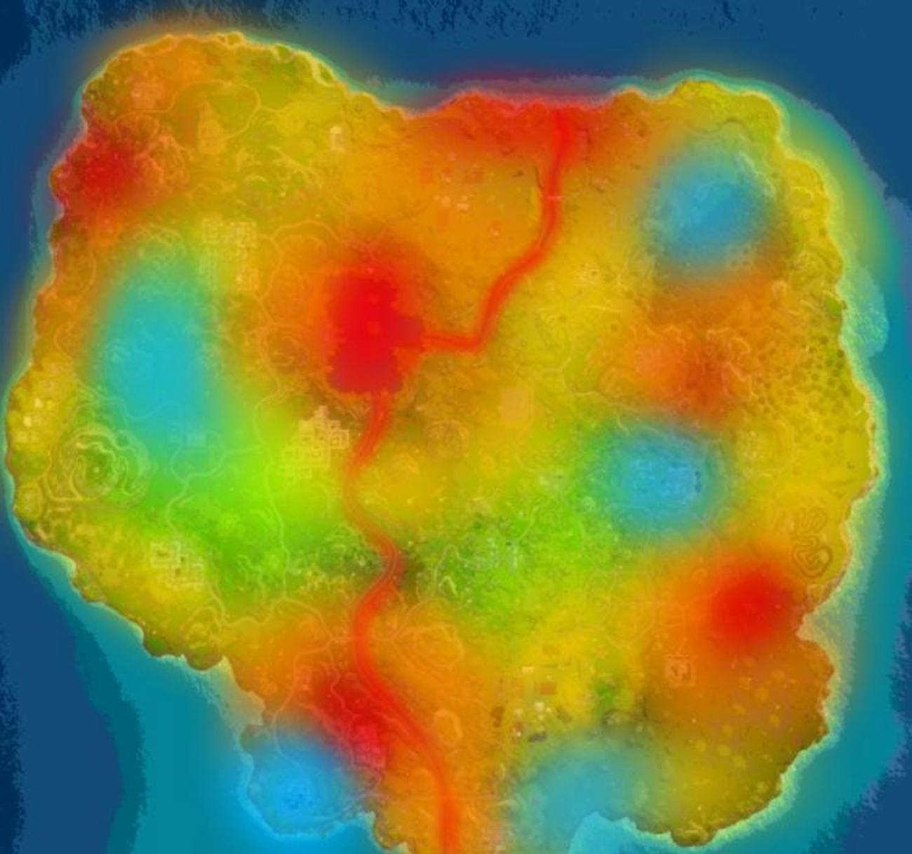 fortnite battle royale supply llama spawn heat map - all chest spots in fortnite