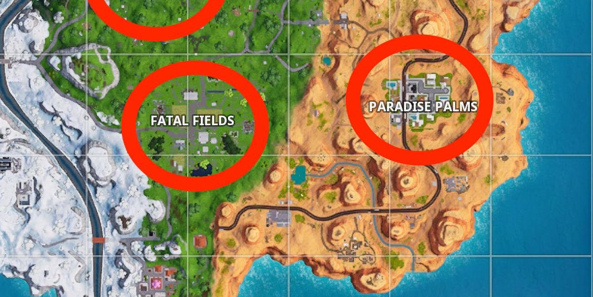 fortnite doorbell locations map video and guide for week 3 s challenge inverse - how many places are in fortnite 2019