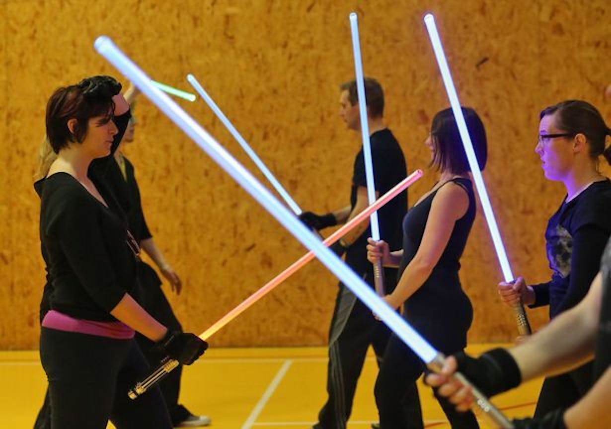 What IRL Lightsaber Training Looks Like at the LudoSport Academy Inverse