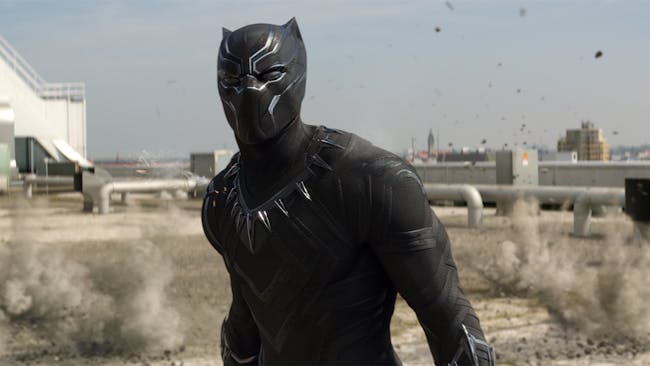 Black Panther as he appeared in 'Civil War'.
