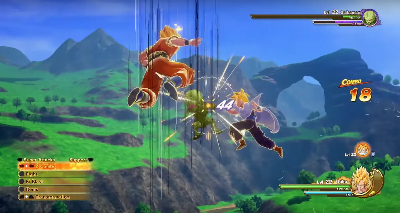 dragon ball kakarot combat