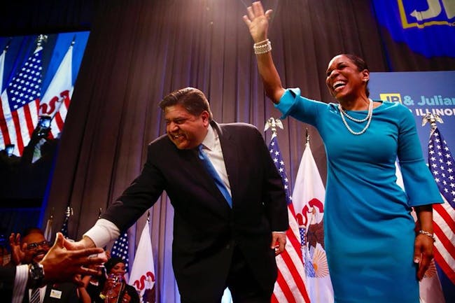 JB Prtizker and Juliana Stratton are on the ballot to be governor and lieutenant governor, respectively, in Illinois.
