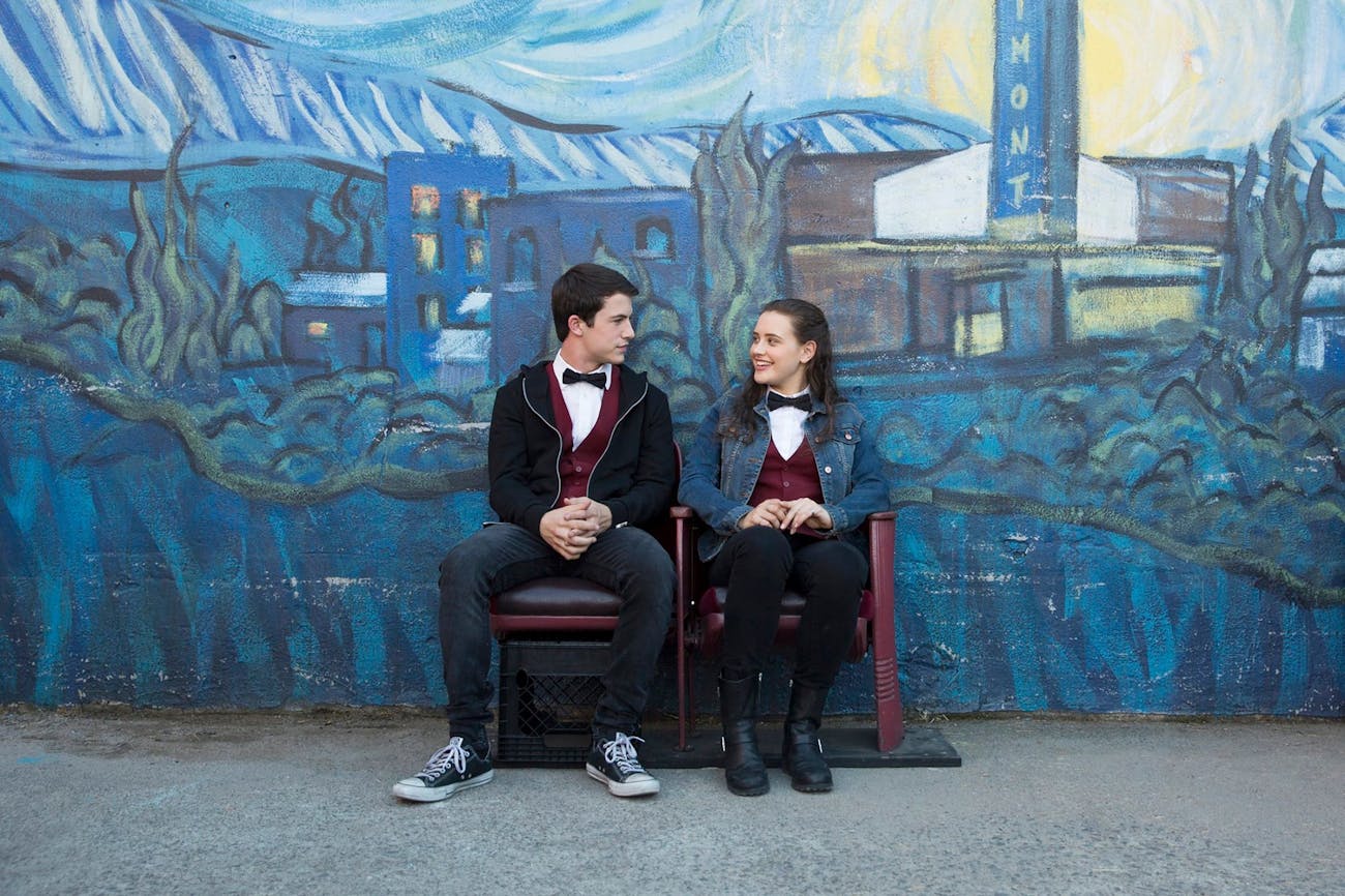 Dylan Minnette and Katherine Langford in '13 Reasons Why'
