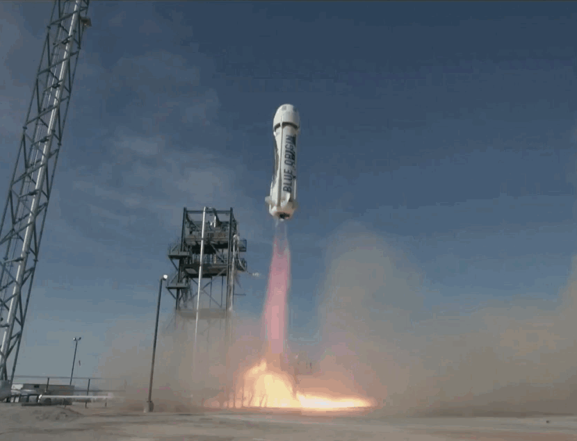 Watch Jeff Bezos' Blue Origin Launch and Land Its Suborbital Rocket for