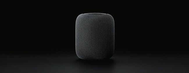 HomePod in black.