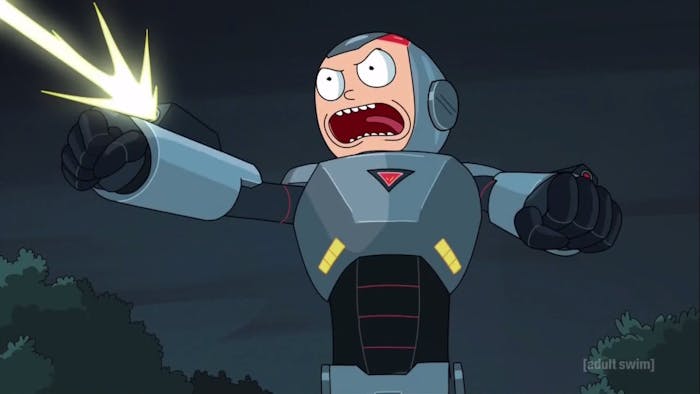 morty purge suit