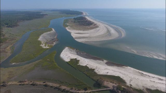 Hurricane Irma created a new island off the coast of Georgia.