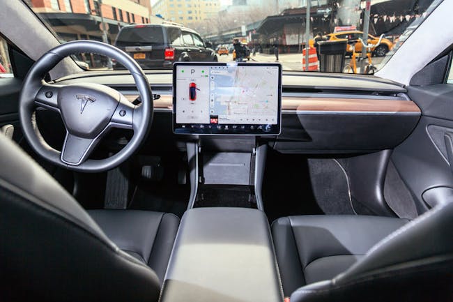 tesla model 3 interior