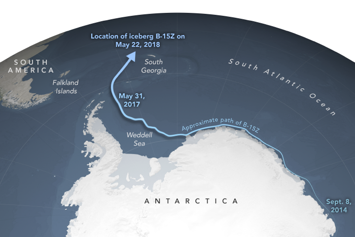 NASA Says Antarctica's Largest Iceberg Is About To Die Near The Equator ...