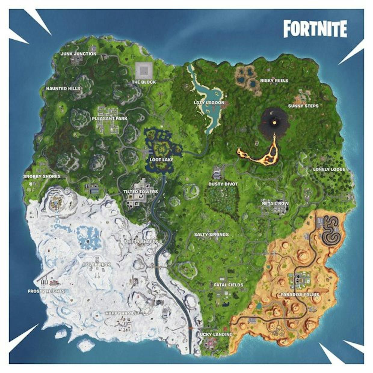 image result for fortnite season 8 map - new things in fortnite