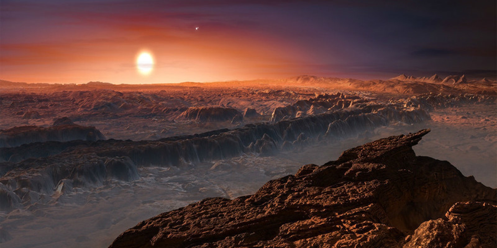 Artist's rendering of Proxima b, where METI scientists hope there might be aliens capable of deciphering our radio transmissions.