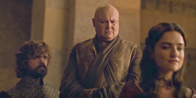 Varys and Kinvarra in 'Game of Thrones'