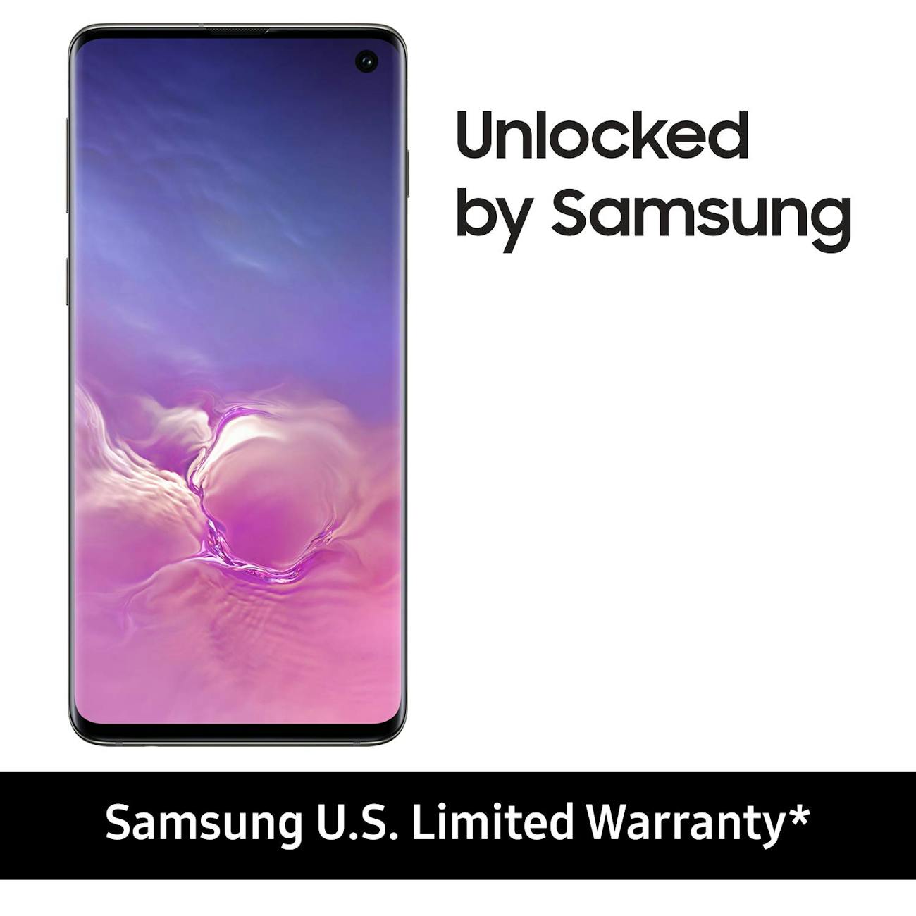 Samsung Galaxy S10 Factory Unlocked Phone with 128GB - Prism Black