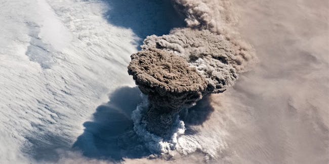 The volcano Raikoke, which last erupted in 1924, expelled an enormous ash plume visible from orbit