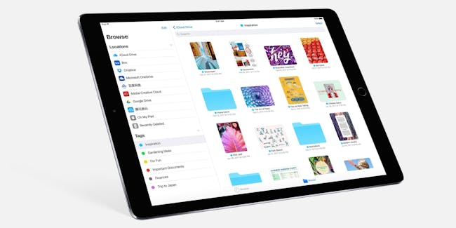 The new Files app.