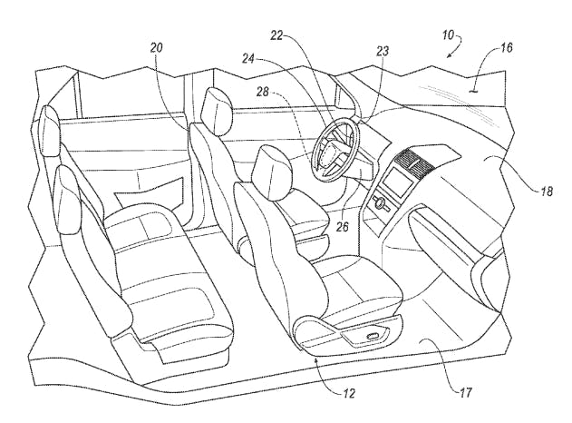 The car with components in place.