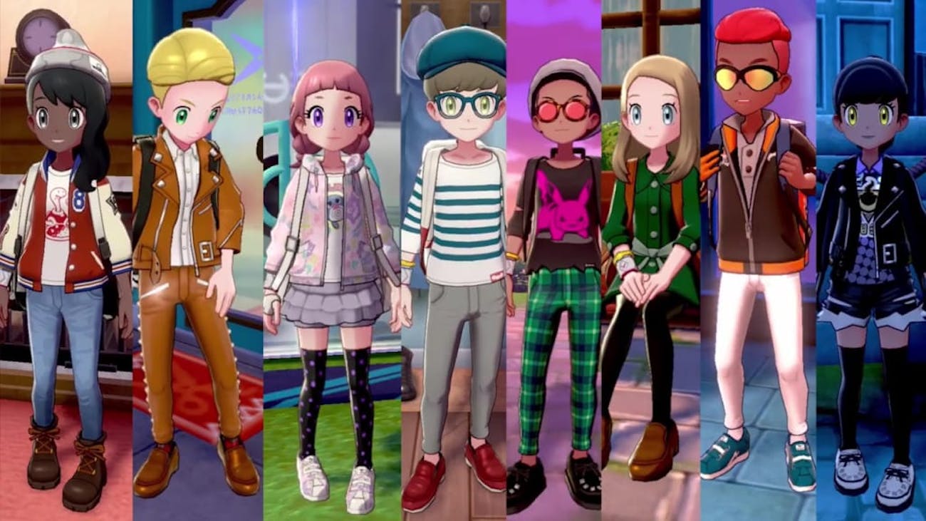 Pokémon Sword Shield Character Customization Clothes