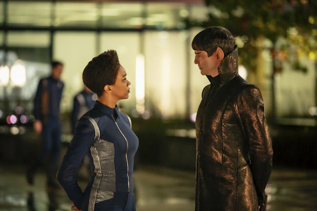 Burnham and Sarek in 'Discovery'