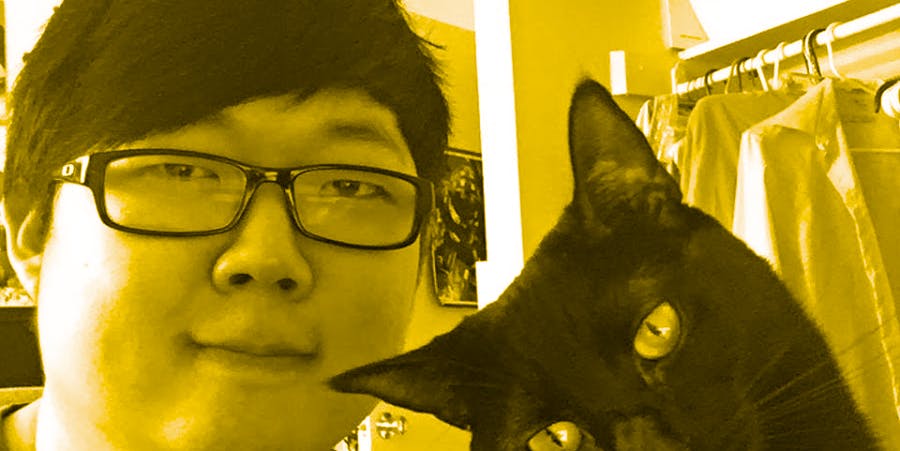 ProZD with his cat Effie