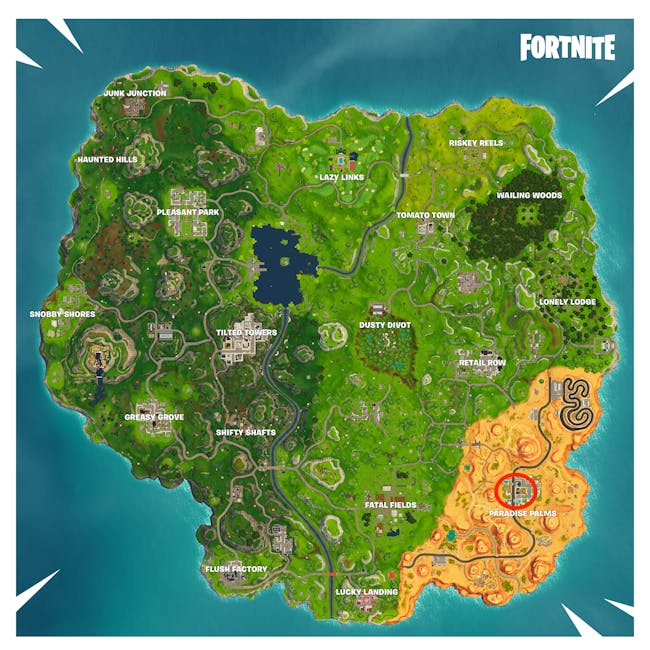 pool locations in paradise palms - fortnite secret battle stars week 3