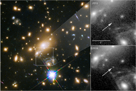 Gravitational lensing allowed astronomers to view a star, which they call Icarus, 9 billion light-years away.