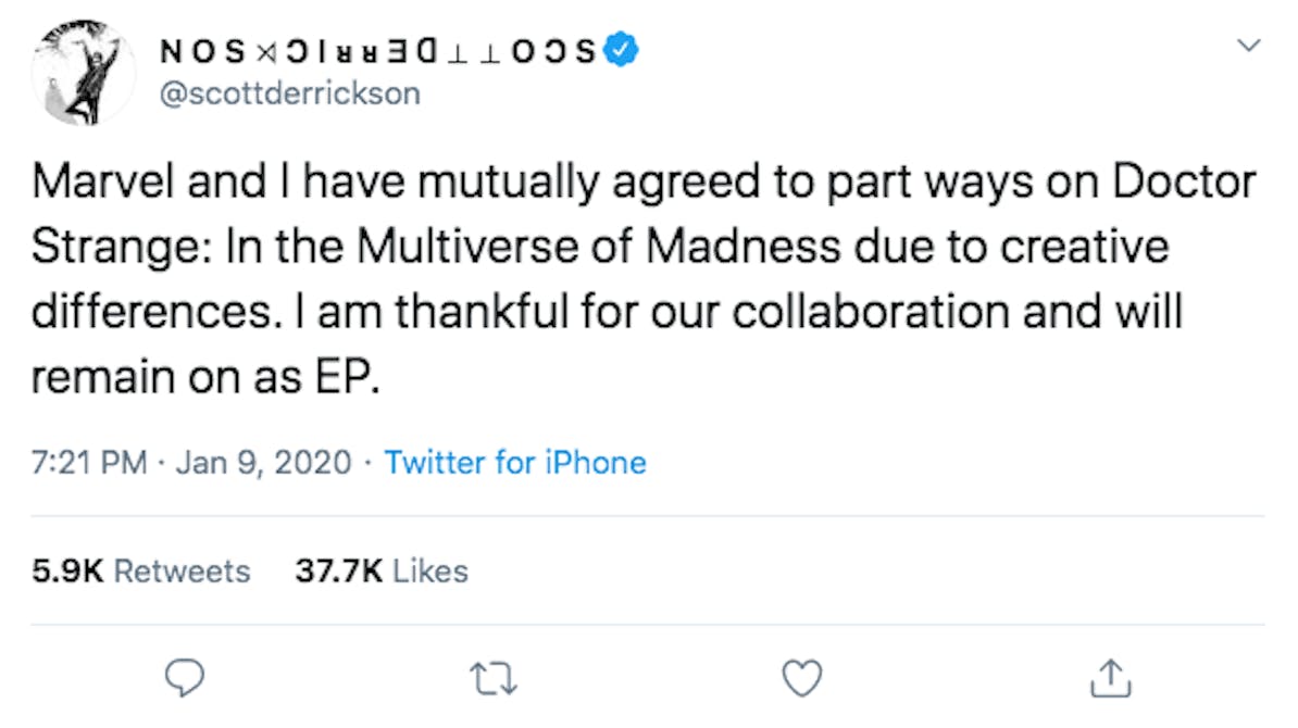 Scott Derrickson Marvel Doctor Strange