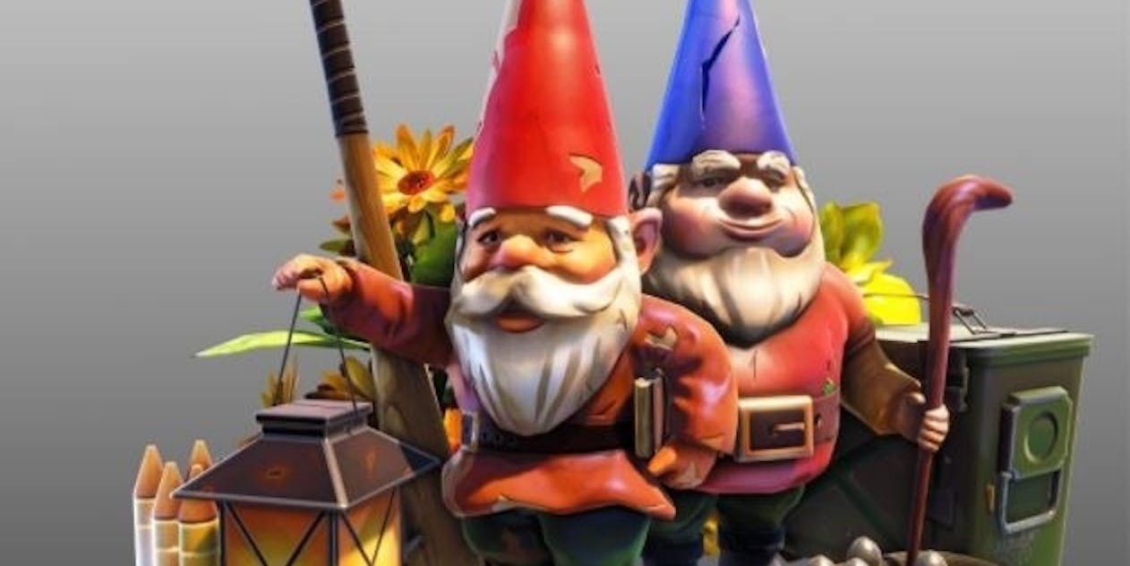 fortnite gets a weird gnome hunt as the latest challenge - fortnite weird laugh